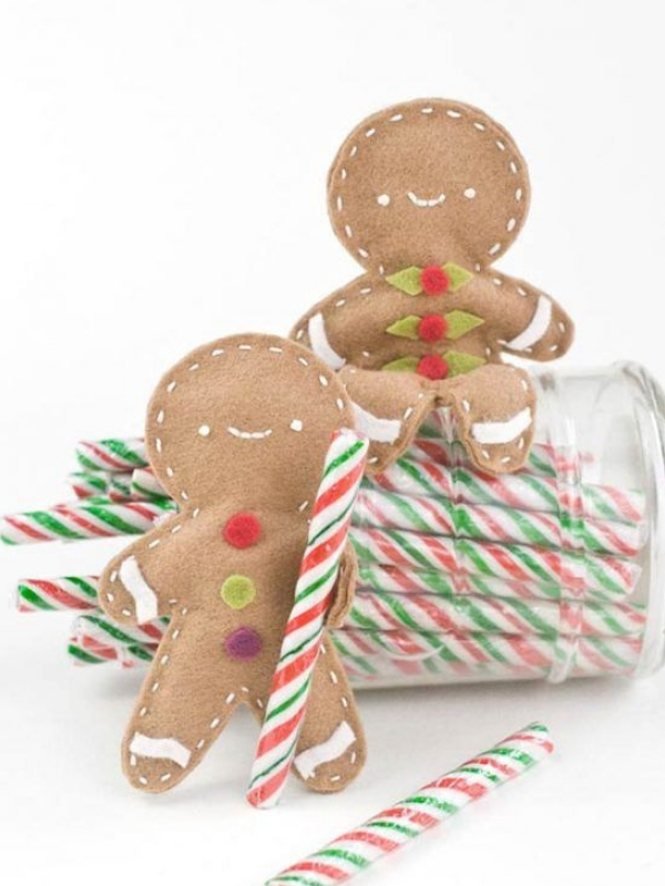 modelo enfeites de natal de feltro bolachinhas
