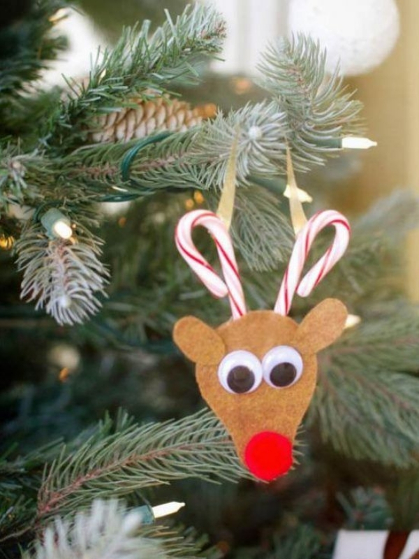 modelo enfeites de natal de feltro rena
