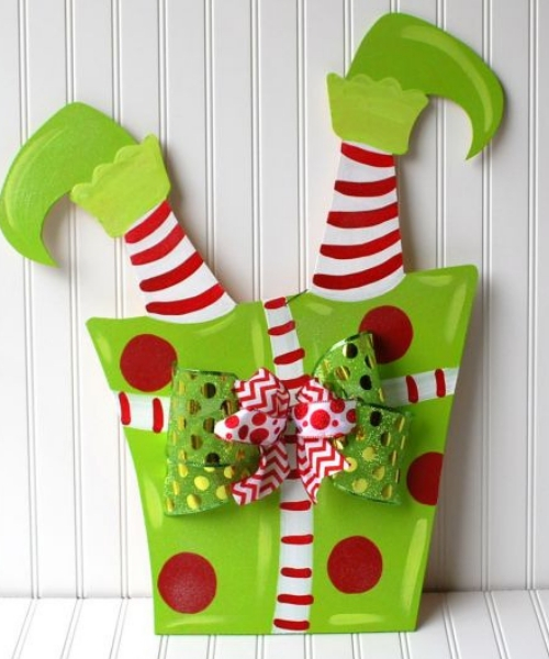 ideia enfeites de natal para porta cachepô