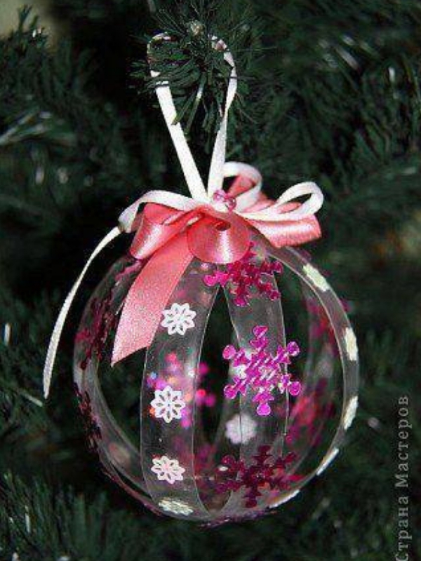 modelos de enfeites de natal reciclados pet