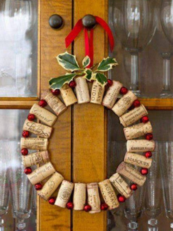 modelos de enfeites de natal reciclados rolhas