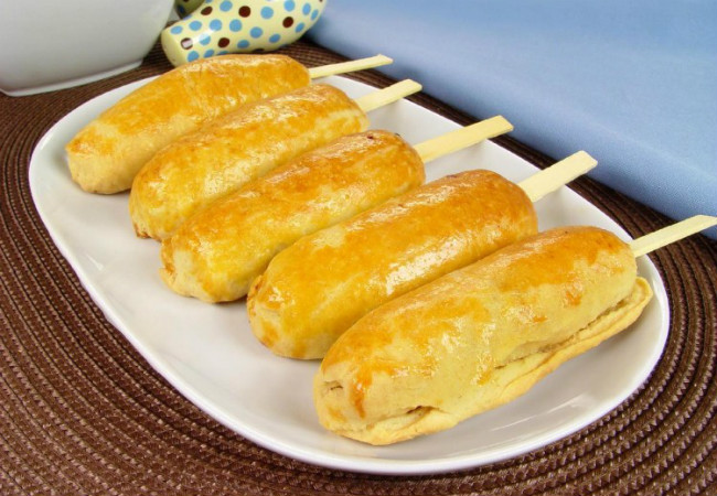 enroladinho de presunto e queijo