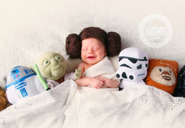 ideia ensaio fotografico de bebe leia