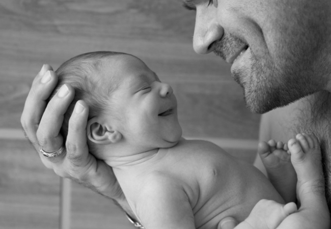 ideia ensaio fotografico de bebe papai