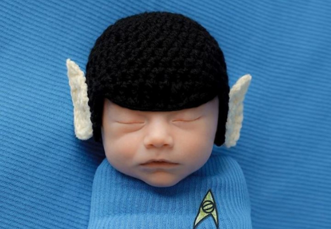 ideia ensaio fotografico de bebe startrek