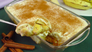 escondidinho doce de banana-da-terra