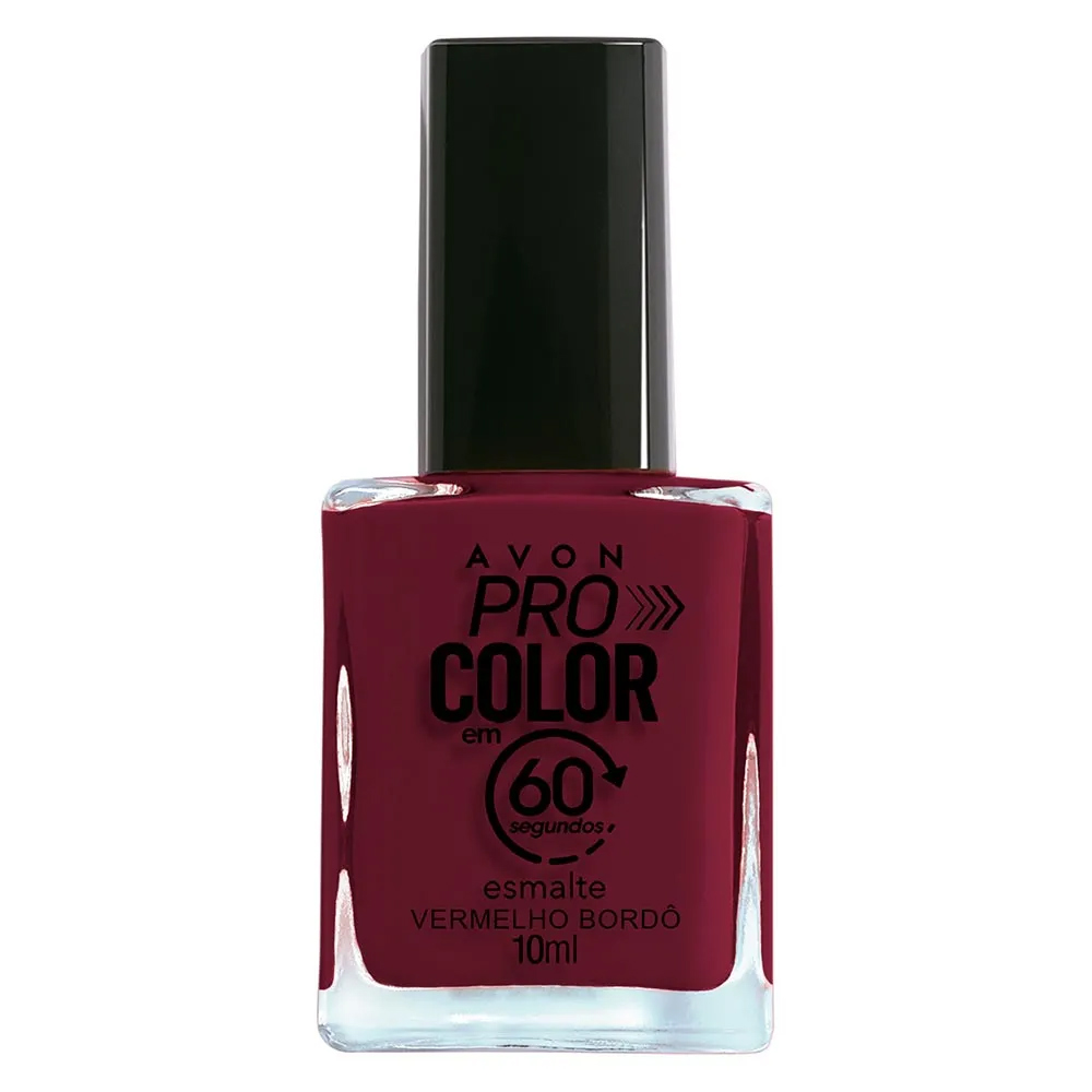 esmalte avon seca em 60 segundos vermelho bordo