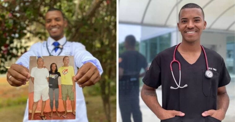 estudando com livros doados