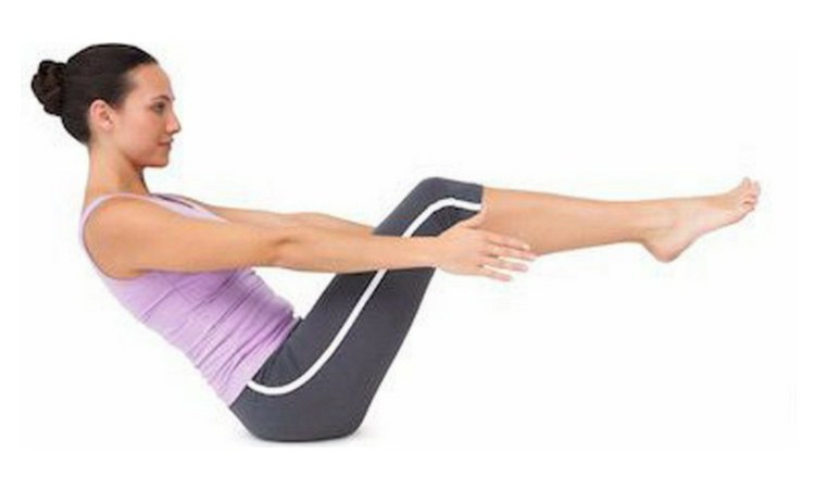 como fazer exercícios de yoga para perder barriga barco dobrado