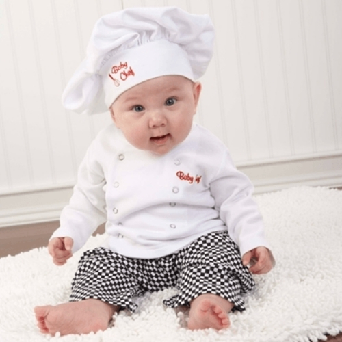 ideia de fantasia de carnaval para bebê chef