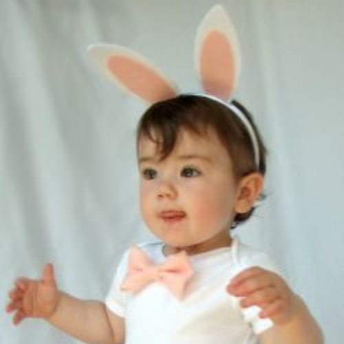 ideia de fantasia de carnaval para bebê coelho