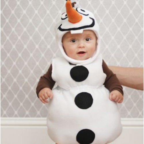 ideia de fantasia de carnaval para bebê olaf