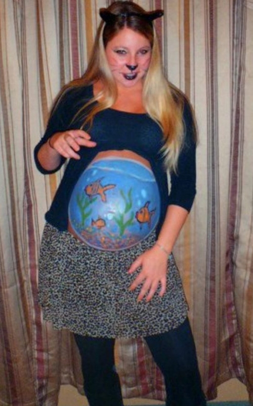 ideias de fantasias de carnaval para gravidas aquario