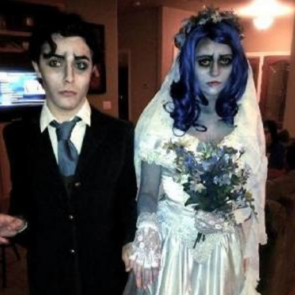 melhores fantasias de casal para halloween noiva