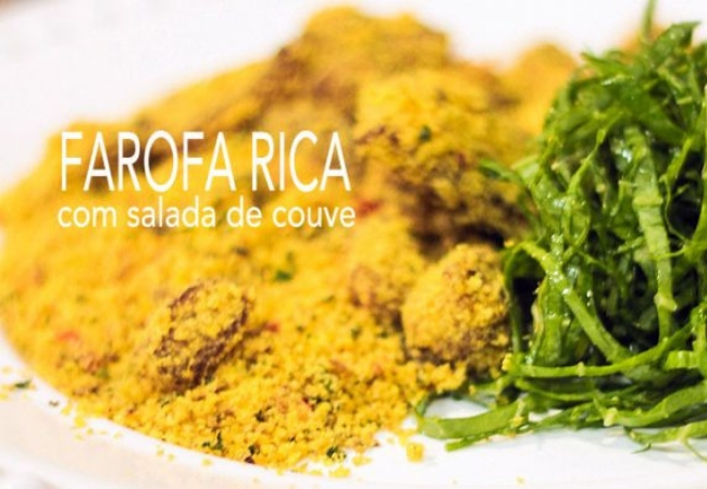 farofa de banana com carne