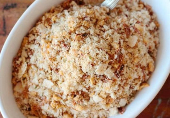 farofa de natal de soja