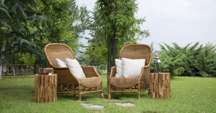 decoração com bambu