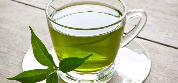 como fazer gelo de chá verde