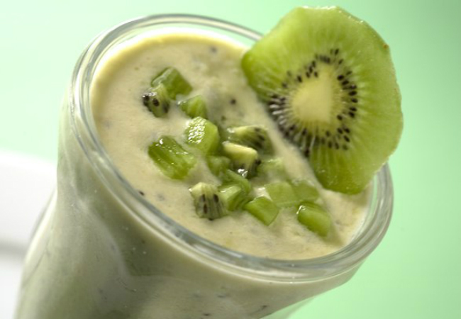 fazer milk-shake de kiwi