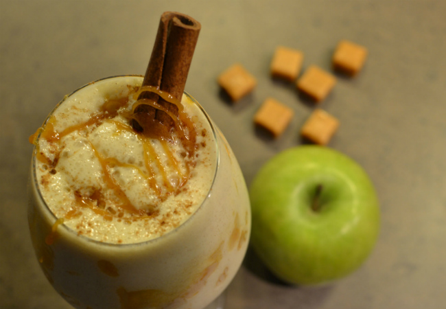 fazer milk-shake maçã verde