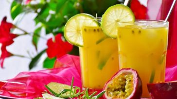 suco de limão e maracujá