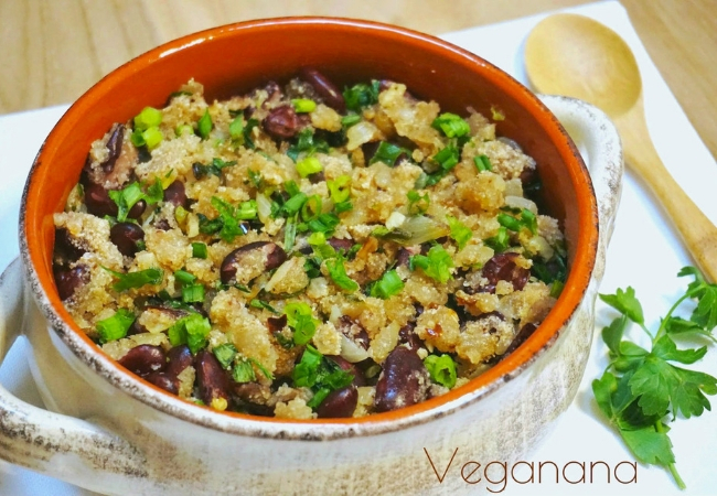 feijão fradinho tropeiro tipo vegan