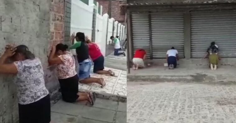 fiéis oram pelo brasil