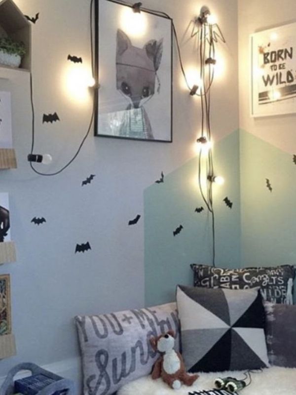 decoração criativa com fio de luz