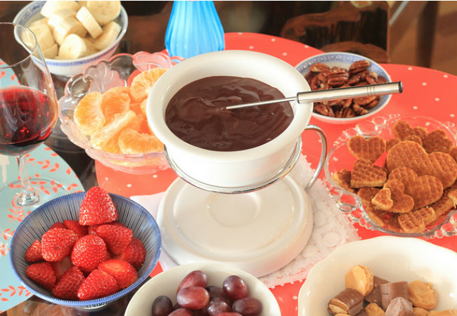 fondue de chocolate