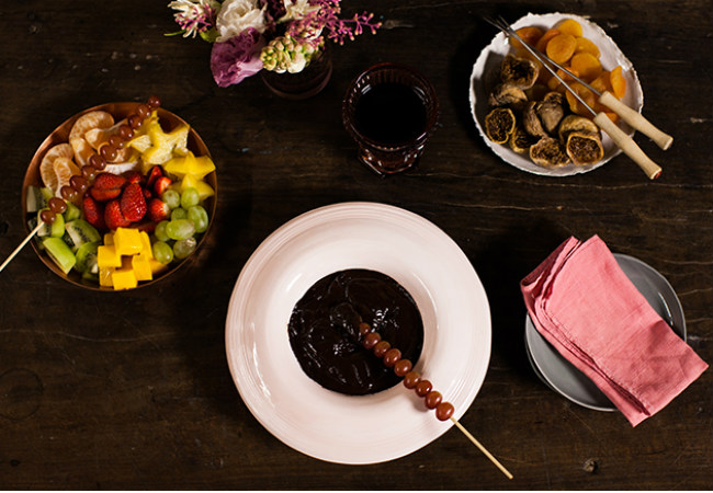 fondue de chocolate