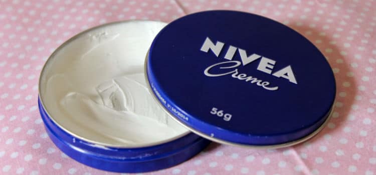 formas de uso do creme Nivea