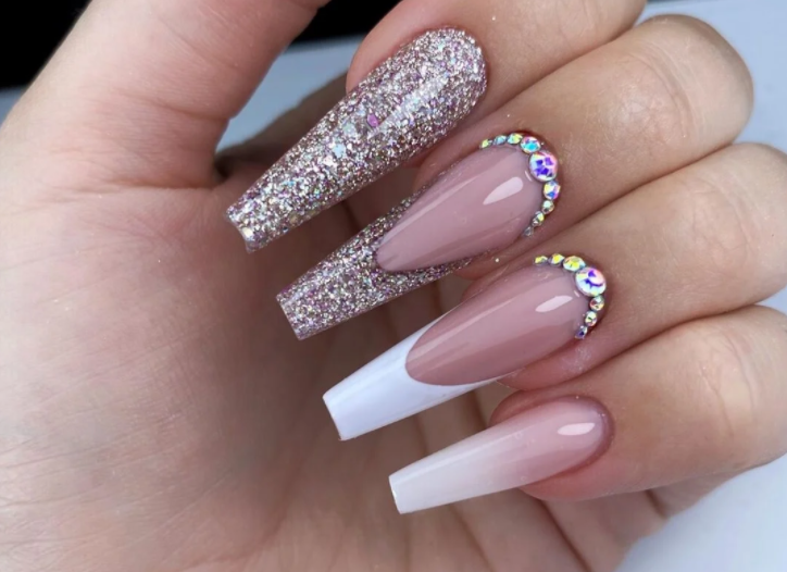 modelo francesinha decorada glitter