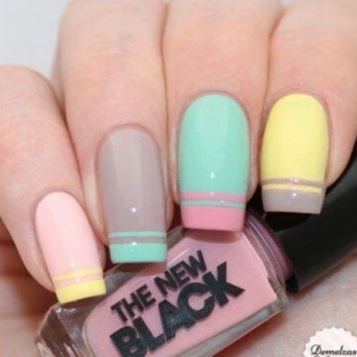 modelo francesinha diferente tons pasteis