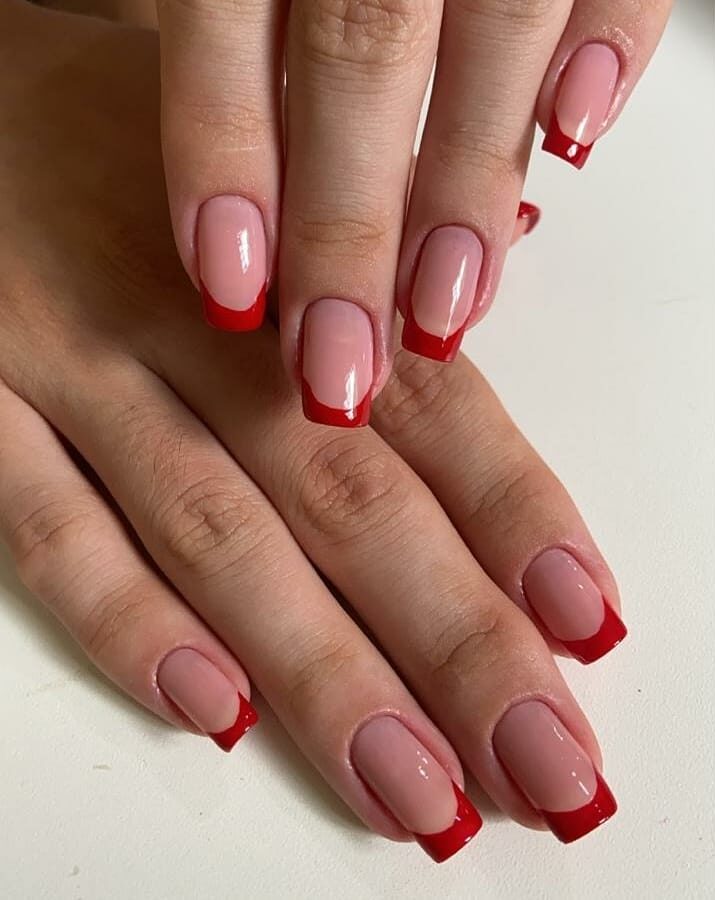 francesinha vermelha com nude