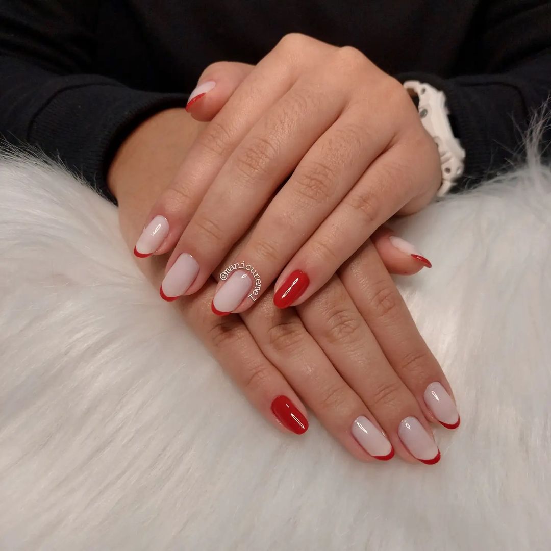 francesinha vermelha com branco