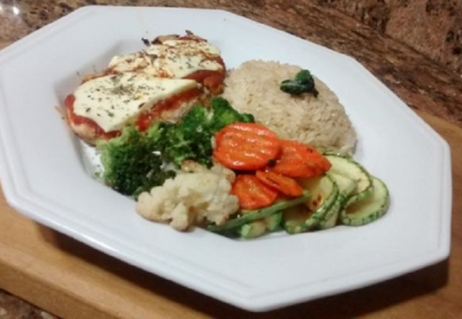 receita de frango parmegiana fit