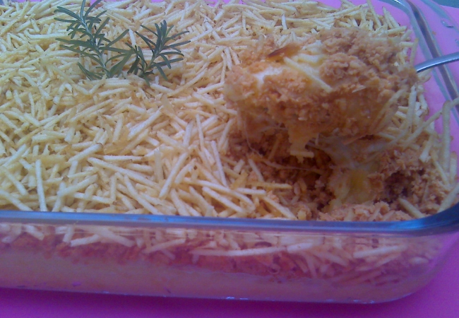 receita fricasse de frango mandioca