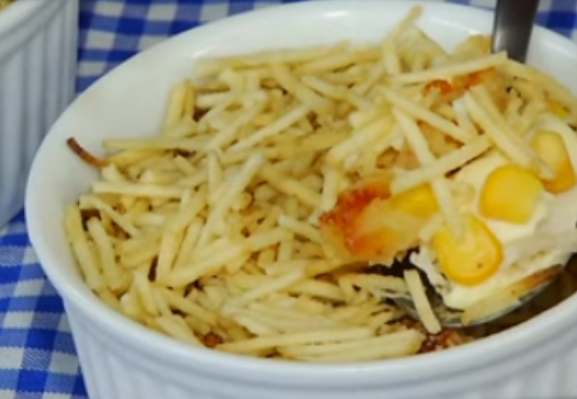 receita fricasse de frango pratico