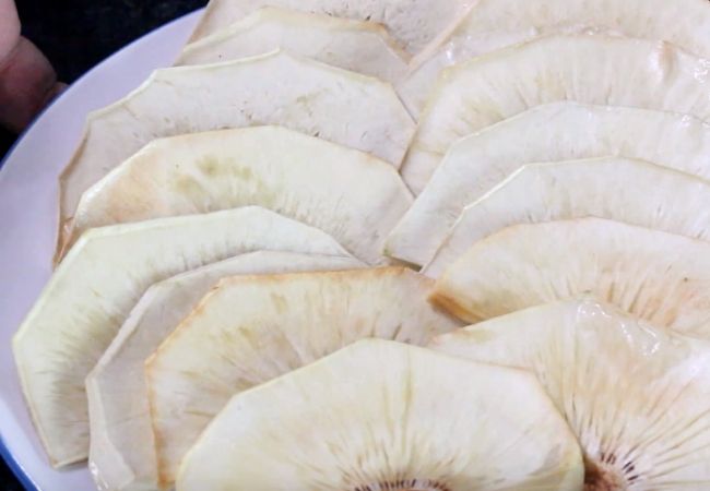 receita de fruta-pão frita