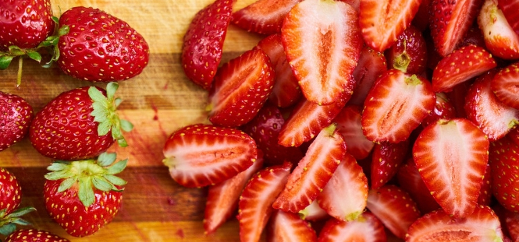 melhores frutas low carb morango