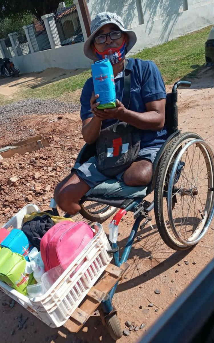 ganhou cadeira motorizada para facilitar dia a dia