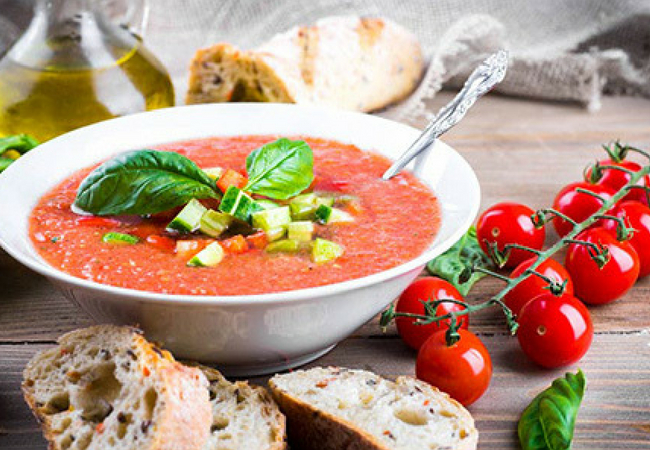 prato espanhol gazpacho