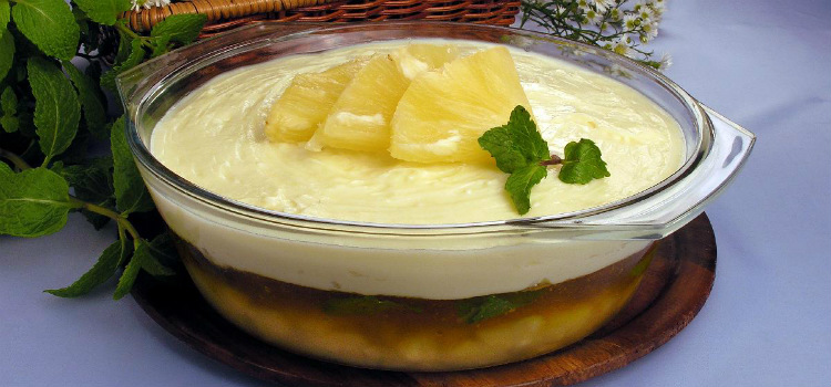 gelado de abacaxi com hortelã