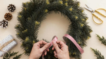 guirlanda de Natal em EVA