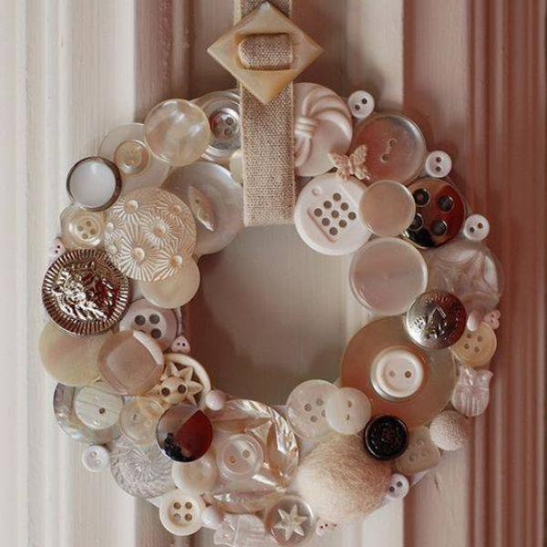 modelos guirlandas de natal botões