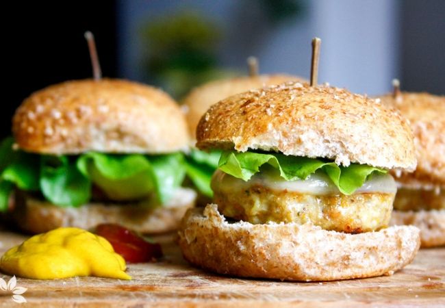 hambúrguer de frango e cenoura