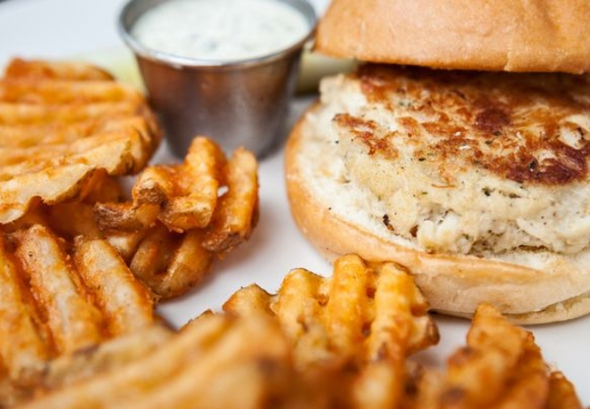 receita de hambúrguer de siri simples