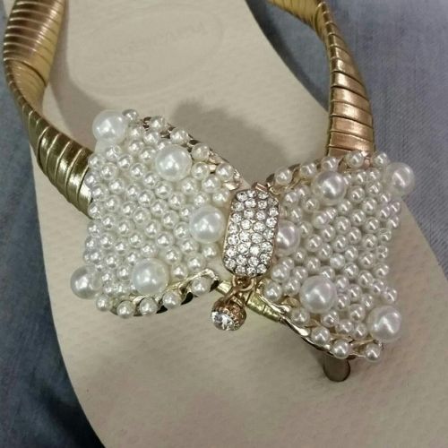 modelo de havaianas customizadas laço