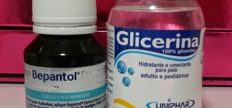 hidratação com glicerina e bepantol no cabelo
