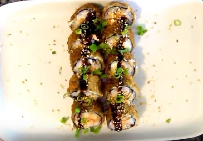 como fazer sushi hot roll receita